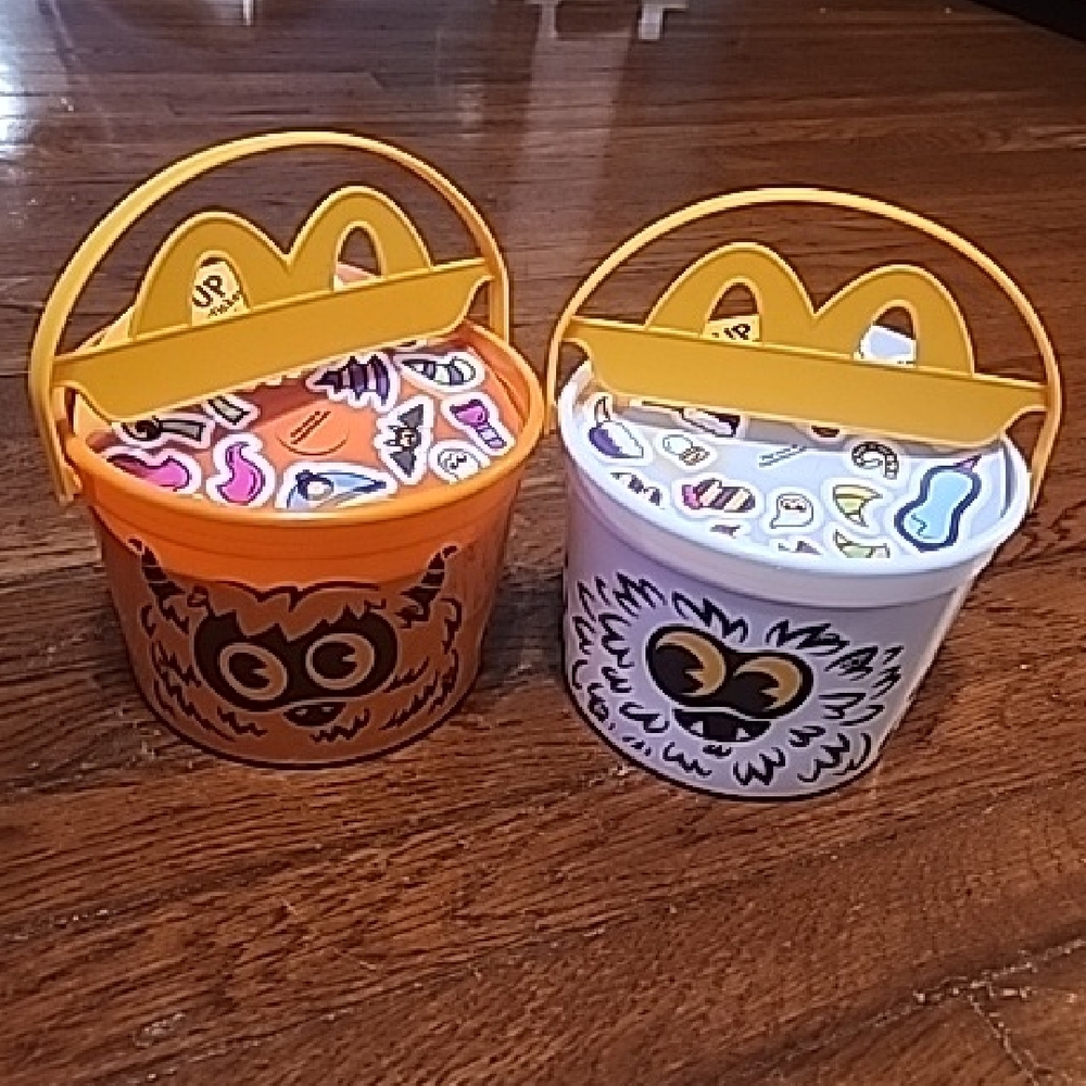 Set of 2 McDonalds Boo Buckets